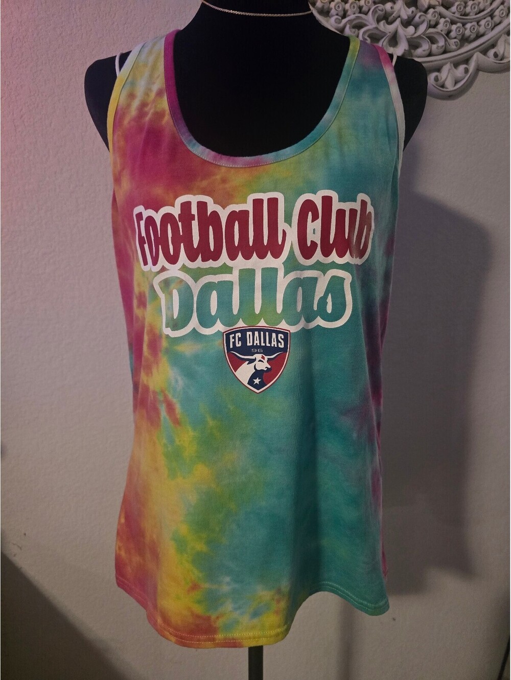 Concepts Sport FC Dallas Tie-Dye Tank Top Size L